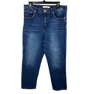 Ella Moss Women's Straight Leg Jeans in Dark Blue Wash